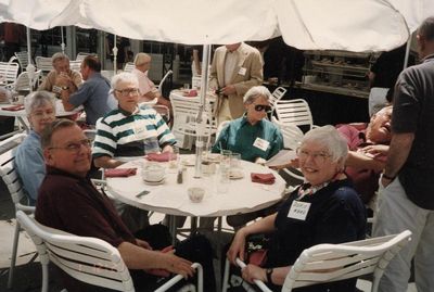 Cooperstown Reunion - 1996
Clockwise from the lower left: Paul Ward, `53; Marie Burns; Don Burns, `52; Kate Loucks Johnson, `51; Harry Johnson, `51; Doris Vater Ward, `52

