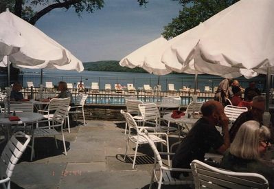 Cooperstown Reunion - 1996
Otsego Lake from the veranda at Otesaga Inn
