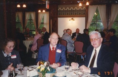 Lake Mohonk Reunion - 1997
L to R:  Unknown woman; Unknown man; Fran Streeter, `55
