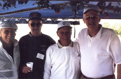 Reunion 1999 - Albany
L to R: Tom Benenati, `53; George Wood, `54; Unknown man; Fran Streeter, `55
