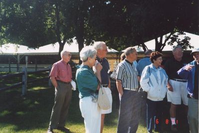 2001 Fishkill Reunion
L to R: Bob Giammatteo, `53; Kate Loucks Johnson, `51 and Harry Johnson, `51; Tom Benenati, `53; Cathy Giammatteo; Don Burns, `52; Ray Champlin, `52
