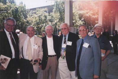2001 Albany Mini Reunion Veterans Project Ceremony
June 9, 2001 Unveiling of Wall of Honor.
L to R: Joe Dolan,`52; Frank Ioele, `55; Bill Adams, `51; Harry Johnson, `51; Tom Benenati, `53; Paul Carter, `51
