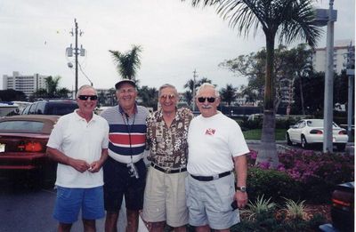 2002 Fort Myers Beach Mini Reunion
Mini Potter Reunion, February 2002
L to R: Members of `53; Bob Giammatteo; Ed Bonhue; Tom Benenati; Gary Lagrange
