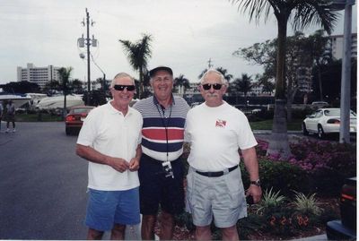 2002 Fort Myers Beach Mini Reunion
Mini Potter Reunion, February 2002
L to R: Bob Giammatteo; Ed Bonahue; Gary Lagrange, all of `53

