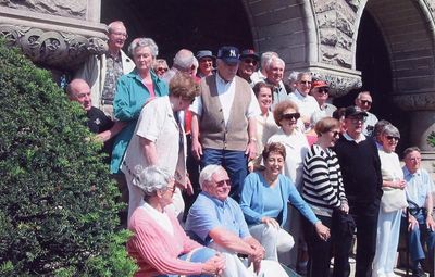 2003 Albany Reunion
Group at Oakwood Cemetery, Troy, NY
Faces now visible,  not visible in other Group Photo
Back Row: Fran Pavliga Zwicklbauer, `61
