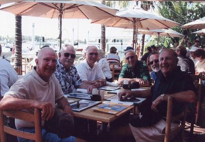 2004 Fort Meyers Beach February Mini Reunion of `53
L to R: Bob Giammatteo; Gary Lagrange; Hal Smith; Tom Benenati; Mike Lamarca; Ed Bonahue
