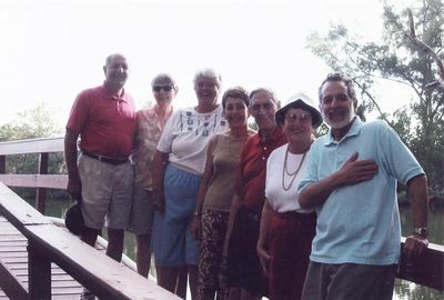 2004 Fort Meyers Beach February Mini Reunion of `53
L to R: Ed Bonahue; Joan LaMarca; Lyn Bonahue; Cathy Giammatteo; Tom and Vivian Schiro benenati; Mike LaMarca
