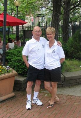 Aqua Ducks Tour 75th Anniversary 2
Pat and Judy Pearson at Quackenbush Square.
