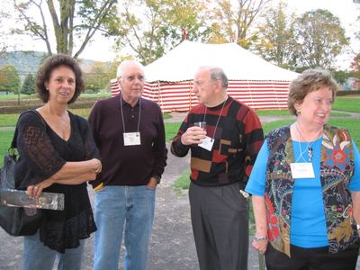 Cooperstown 2007 Telfers and Ashfields at the Carousel 
Phyllis and Peter Telfer, 1953; and Bob and Jane Ashfield, 1955, at the Empire State Carousel.
