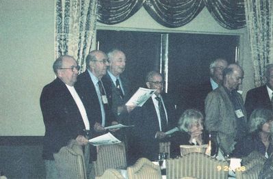 Canandaigua Reunion 2008
Potter Chorus
L to R: Jim Finnen; Joh Centra; Pete McManus; Dave Brown; (hidden behind?) Jim Sweet; Terry Dean;
