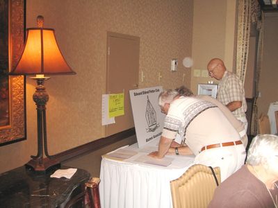 Card signing
Greetings cards to infirmed Pottermen

