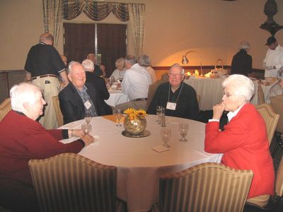 Doris Ward, Jim Panton, Paul Ward, and Palmina Weigand
Doris Vater Ward `52; Jim Panton `53; Paul Ward `53; Palmina Calabrese Weigand `54
