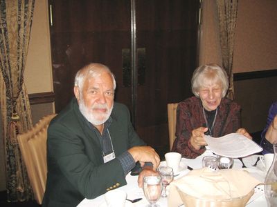 Gerry and Arlene Holzman at the Banquet
Gerry Holzman, `54 and Arlene Holzman
Keywords: holzman