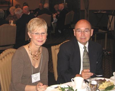 Pat and Judy Pearson at Banquet
Pat Pearson, `65 and Judith Sharo Pearson, `66
Keywords: pearson 1965