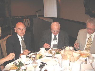 Pat Pearson, Bob Umholtz, and Dr. Preston Pierce
Pat Pearson, `65; Bob Umholtz, `51; and Dr. Preston Pierce, Guest Speaker
