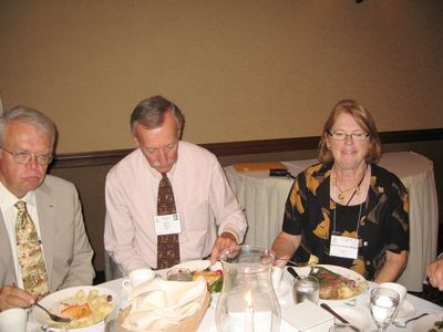 Preston Pierce, Henry Maus and Pat Maus
Dr. Preston Pierce, Guest Speaker; Henry Maus, `62; and Patricia Jones Maus, `62
Keywords: pierce maus 1962