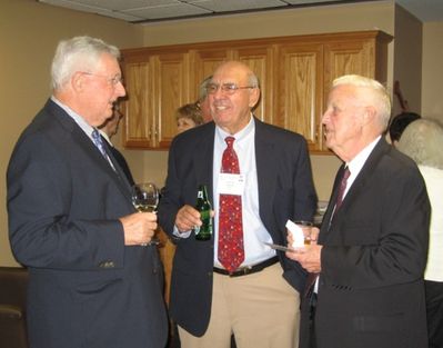 Reception in Potter Room
Bob DeMichiell, `55; John Centra, `54; and Bob Sage, `55
