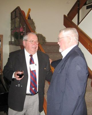 Reception in the Lounge
Bob Coan, `55 and Bernard McEvoy, `57
