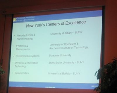 Banquet Guest Speaker Dr. Edward Cupoli
New York Centers of Excellence:
University at Albany (SUNY); 
University of Rochester and Rochester Institute of Technology; 
Syracuse University; Stony Brook (SUNY); University at Buffalo (SUNY)
