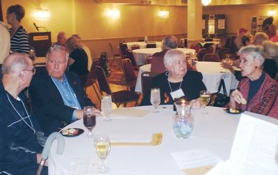 Friday Evening Reception
L to R: Tom Yole, 52; Paul Ward, 53; Doris Vater Ward, 52; Georgiana Panton
