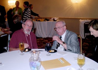 Friday Evening Reception
Eugene McLaren, 45; and Robert Lanni, 52, Recipient of University Excellence in Education Award, 1988
