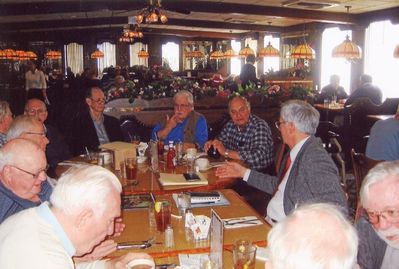 2009 Albany Luncheon at 76 Diner, Latham April 22
L to R: Claude Palczak; Bob Umholtz; Fred Culbert; Paul Ward; Bob Lanni; Ken Doran; Ted Bayer; Milan Krchniak; Doug Davis; Paul Reagan; Jim Panton

