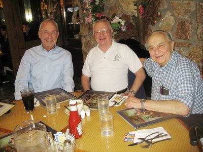 2012 Albany Luncheon at 76 Diner, May 16
Peter McManus, `54; Jack Higham, `57; Milan Krchniak, `53
