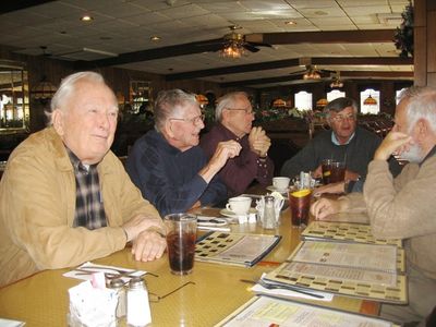 2012 Albany Luncheon at 76 Diner, October 17
L to R: Jim Panton, `53; Carl Coulter, `35; Fred Culbert, `65; John Schneider, `65
