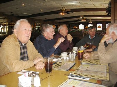 2012 Albany Luncheon at 76 Diner, October 17
L to R: Jim Panton, `53; Carl Coulter, `35; Fred Culbert, `65; John Schneider, `65
