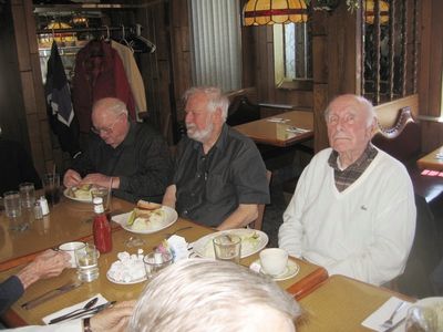 2013 Albany Luncheon at 76 Diner April 17
L to R: Bob Umholtz, `51; Paul Ward, `53; Jim Morrissey, `57
