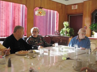 2013 Albany Luncheon at Route 7 Diner Nov 13 
L to R: Art Batty, `52, Jim Vetro, cousin of Joe Persico, `52
