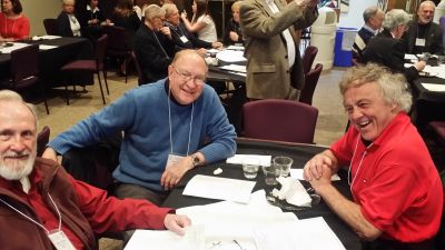 2016 Albany Luncheon & 85th Anniversary April 12, 2016
L to R: Gene McLaren, `45; Robert Kind, `70; John Adams, `70
