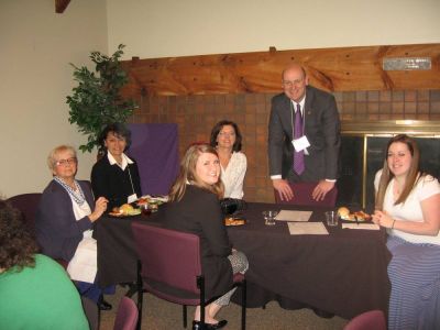 2016 Albany Luncheon & 85th Anniversary April 12, 2016
Alumni Association Staff: 
L to R: Lorna Reamer; Loida Vera Cruz; Stephanie Snyder; Kathy Gaddis; Lee Serravillo, Exec. Dir.; Samantha Murray
