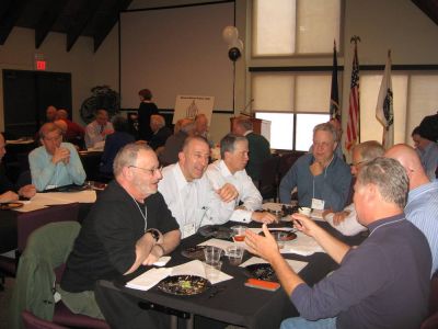 2016 Albany Luncheon & 85th Anniversary April 12, 2016
L to R: Miles Levine, `73; Tom Mullin, `72; unk; Jerome Sahlman, `71; unk1 (hidden); unk2 (hidden); Bart Grabon, `71 
