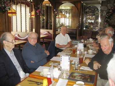 2010 Albany Luncheon at 76 Diner Nov 10
L to R: Ken Doran, `39; Bob Umholtz, `51; Jack Higham, `57; 
(Hidden) Jim Panton, `53; and Carlton Coulter, `35; Paul Ward, `53
