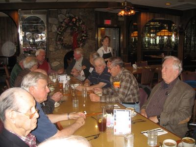 2009 Albany Luncheon at 76 Diner Dec 16
From the Left: Ken Doran; Paul Ward;
From the Right: Jim Panton; Joe Zanchelli; Ted Bayer; Milan Krchniak; Frank McEvoy
