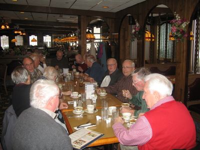 2009 Albany Luncheon at 76 Diner Dec 16
From the Right: Claude Palczak; Carlton Coulter; Fred Culbart;  Bob Umholtz; Paul Ward; Tom Yole; Peter McManus
From the Left: Frank McEvoy; Milan Krchniak; Ted Bayer; Joe Zanchelli; Doug Davis
Behind the camera: Jack Higham
