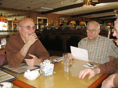 2007 Albany Luncheon at 76 Diner, Latham 4 Presidents Attend, November 13
L to R:  Fran Rogers; and Bob Lanni
