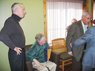 2008 Albany Luncheon at Potter Room, Alumni House April 08
L to r: Peter McManus; Carlton Coulter (seated); and Tom Benenati
