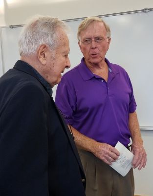 100th Anniversary Commemoration Aug. 8, 2018
Paul Ward, `53, Potter Club President, 1953 and Gary Penfield, `63, Potter Club President, 1963
