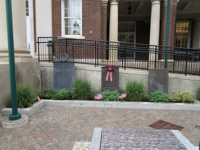 100th Anniversary Commemoration Aug. 8, 2018
Garden of Remembrance 
Civil War, World War I, and World War II Memorial Plaques
