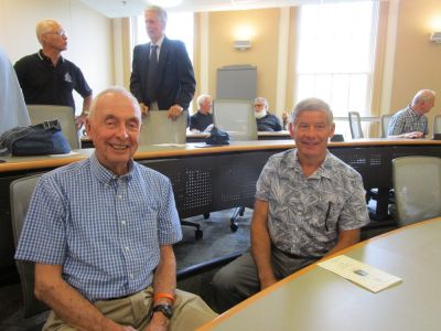 100th Anniversary Commemoration Aug. 8, 2018
Peter McManus, `54 and Doug Bauer, `75
