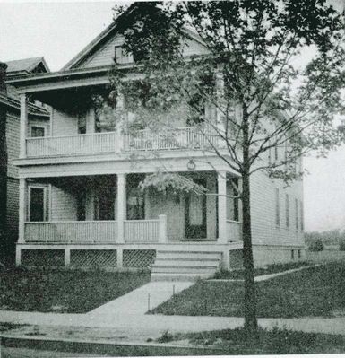 Potter House 2 - 205 Ontario Street
This photo is from the 1936 Pedagogue.  Note the EEP sign over the stairway.  This house was occupied by the Club in the Fall 1935.  The Club held its first open house in Fall of 1935.  At the time there were 11 Potter upper classmen residing at the house. It continued  as a Potter residency until the Fall of 1938, at which time the move was made to 495 State Street.  This information from Norm Arnold, `40, who lived right across the street with Richard Dooley, `40, in their Frosh year.   The earliest date of occupancy and details of the Open House have been confirmed from University records by Paul Ward, `53.  There is some dispute about the correct address on Ontario.  Some sources say it was 203.  even 213 was mentioned.  The house pictured at 205 sits at the corner of Ontario and State Streets. The area to the rear of the house is vacant in the 1936 picture.  The building was apparently owned by the College.  After the move by Potter Club to 495 State Street, it was then occupied by Sigma Lambda Sigma, according to information on their web site (see links on our home page). 

