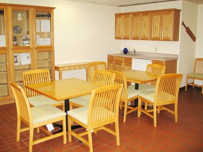 Potter Memorial Refurbishing Project - Alumni House
This view is of two more of the conference tables with matching chairs.
