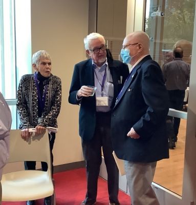 Potter Club 90th Anniversary October 15, 2021
Barbara Strack McEvoy, `57; Bernard "Frank" McEvoy, `57; and Jack Higham, `57.
Also attending, but not at the Reception: Bill Bonsteel, `57
